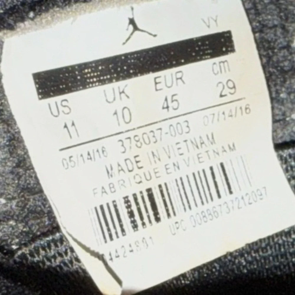 Jordan 11 Retro Space Jam 45 Mens 11 Pre-Owned Sneakers‎ Black 378037-003 Shoes